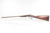 IRISH MAKER Antique ENGRAVED 12 g. CALDERWOOD Double Barrel Hammer Shotgun
DUBLIN, IRELAND Fowling Piece with CHECKERED STOCK