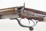 IRISH MAKER Antique ENGRAVED 12 g. CALDERWOOD Double Barrel Hammer Shotgun
DUBLIN, IRELAND Fowling Piece with CHECKERED STOCK - 11 of 22