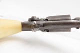 1863 mfg. Antique CIVIL WAR COLT M1855 ROOT Sidehammer .31 POCKET RevolverPERCUSSION Self Defense Revolver w/ANTIQUE IVORY - 7 of 20