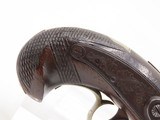 ENGRAVED/SILVER Mounted J.E. EVANS Antique “PEANUT SIZE” DERRINGER Pistol
Period Copy of Henry Deringer’s Famous Pistol - 3 of 16 ENGRAVED/SILVER Mounted J.E. EVANS Antique “PEANUT SIZE” DERRINGER Pistol
Period Copy of Henry Deringer’s Famous Pistol - 3 of 16