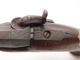 ENGRAVED/SILVER Mounted J.E. EVANS Antique “PEANUT SIZE” DERRINGER Pistol
Period Copy of Henry Deringer’s Famous Pistol - 8 of 16 ENGRAVED/SILVER Mounted J.E. EVANS Antique “PEANUT SIZE” DERRINGER Pistol
Period Copy of Henry Deringer’s Famous Pistol - 8 of 16