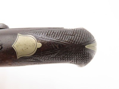 ENGRAVED/SILVER Mounted J.E. EVANS Antique “PEANUT SIZE” DERRINGER PistolPeriod Copy of Henry Deringer’s Famous Pistol - Image 7 of 16