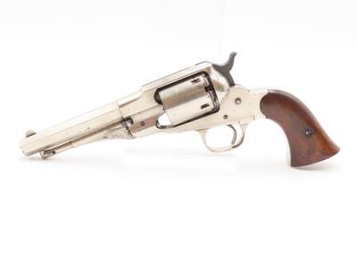 NICE 1870s Antique REMINGTON “New Model” POLICE .38 RF CONVERSION RevolverFactory Converted to .38 Rimfire Cartridge - Image 2 of 17