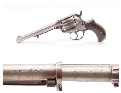 1878 LETTERED Antique COLT M1877 THUNDERER .41 Colt Double Action REVOLVER
Shipped to HENRY L. VANUYCK on JANUARY 25, 1879