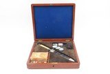 Cased GAMBLING SET” w/Belgian DA Folding Trigger POCKET Revolver & DAGGER
7.65mm SELF DEFENSE Handgun w/ACCESSORIES