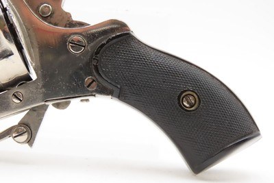Cased GAMBLING SET” w/Belgian DA Folding Trigger POCKET Revolver & DAGGER7.65mm SELF DEFENSE Handgun w/ACCESSORIES - Image 5 of 17