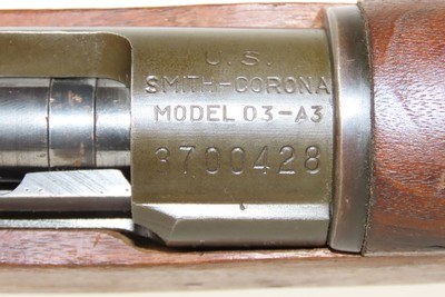 WORLD WAR 2 U.S. SMITH-CORONA M1903A3 .30-06 Bolt Action C&R MILITARY Rifle MARTIALLY INSPECTED Infantry Rifle Made in 1943 - Image 15 of 21