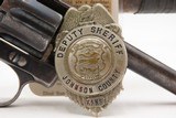JOHNSON COUNTY, KANSAS SHERIFF DEPUTY COLT “New Pocket” Revolver .32 C&R
With BILLY CLUB, BADGE, I.D. CARD, and OBITUARY - 13 of 19