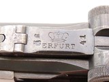 BRITISH WAR TROPHY WWI 1917 Dated ERFURT P08 GERMAN LUGER C&R Pistol 9x19mm IMPERIAL GERMAN Sidearm w/MATCHING NUMBERS - 9 of 24 BRITISH WAR TROPHY WWI 1917 Dated ERFURT P08 GERMAN LUGER C&R Pistol 9x19mm IMPERIAL GERMAN Sidearm w/MATCHING NUMBERS - 9 of 24