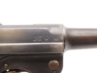 BRITISH WAR TROPHY WWI 1917 Dated ERFURT P08 GERMAN LUGER C&R Pistol 9x19mm IMPERIAL GERMAN Sidearm w/MATCHING NUMBERS - Image 19 of 25
