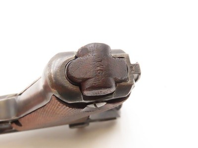 BRITISH WAR TROPHY WWI 1917 Dated ERFURT P08 GERMAN LUGER C&R Pistol 9x19mm IMPERIAL GERMAN Sidearm w/MATCHING NUMBERS - Image 14 of 25