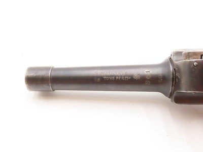 BRITISH WAR TROPHY WWI 1917 Dated ERFURT P08 GERMAN LUGER C&R Pistol 9x19mm IMPERIAL GERMAN Sidearm w/MATCHING NUMBERS - Image 18 of 25