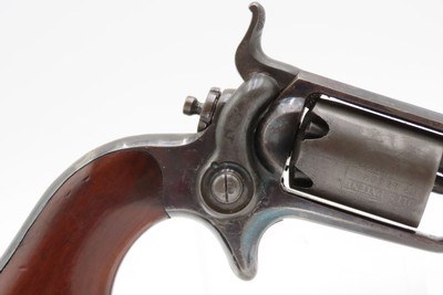 1857 CASED Antique COLT M1855 ROOT Percussion SIDEHAMMER Pocket Revolver.28 Caliber SELF DEFENSE Revolver w/ACCESSORIES - Image 5 of 20