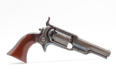 1857 CASED Antique COLT M1855 ROOT Percussion SIDEHAMMER Pocket Revolver.28 Caliber SELF DEFENSE Revolver w/ACCESSORIES - Image 3 of 20