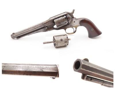 DESIRABLE Scarce Antique REMINGTON New Model POLICE .36 PERCUSSION Revolver Percussion Revolver w/CARTRIDGE CONVERSION Cylinder