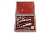 CASED, ENGRAVED & SILVER Mounted Antique .43 DERINGER Pistol KILLED LINCOLN Henry Deringer’s Famous Pocket Pistol w/ACCESSORIES - 2 of 16 CASED, ENGRAVED & SILVER Mounted Antique .43 DERINGER Pistol KILLED LINCOLN Henry Deringer’s Famous Pocket Pistol w/ACCESSORIES - 2 of 16
