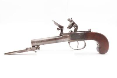 ENGRAVED PAIR British Antique NOCK FLINTLOCK Boxlock Pistols SNAP BAYONETSLONDON Marked with PRE-1813 BIRMINGHAM PROOFS - Image 11 of 25