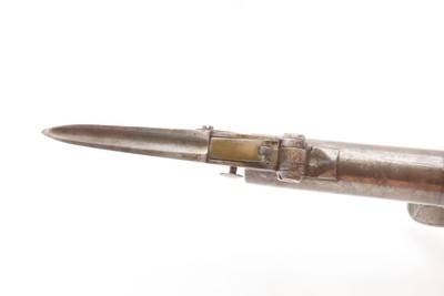 ENGRAVED PAIR British Antique NOCK FLINTLOCK Boxlock Pistols SNAP BAYONETSLONDON Marked with PRE-1813 BIRMINGHAM PROOFS - Image 9 of 25