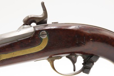 Scarce NAVY MARKED U.S. ASTON 1st Contract M1842 .54 DRAGOON Pistol Antique ANCHOR MARKED with “US/GW/P” at the Breech - Image 16 of 19