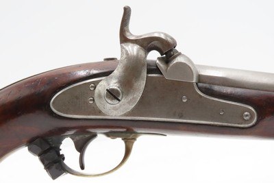 Scarce NAVY MARKED U.S. ASTON 1st Contract M1842 .54 DRAGOON Pistol Antique ANCHOR MARKED with “US/GW/P” at the Breech - Image 4 of 19