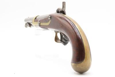 Scarce NAVY MARKED U.S. ASTON 1st Contract M1842 .54 DRAGOON Pistol Antique ANCHOR MARKED with “US/GW/P” at the Breech - Image 19 of 19