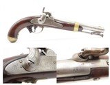 Scarce NAVY MARKED U.S. ASTON 1st Contract M1842 .54 DRAGOON Pistol Antique ANCHOR MARKED with “US/GW/P” at the Breech