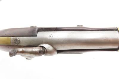 Scarce NAVY MARKED U.S. ASTON 1st Contract M1842 .54 DRAGOON Pistol Antique ANCHOR MARKED with “US/GW/P” at the Breech - Image 11 of 19