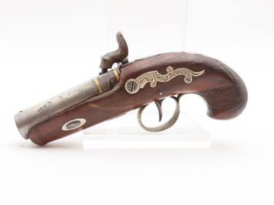 Scarce GOLD BANDED Antique C. SUTER Copyist DERRINGER Percussion PistolSELMA, ALABAMA Period Copy Henry Deringer’s Pistol - Image 7 of 18
