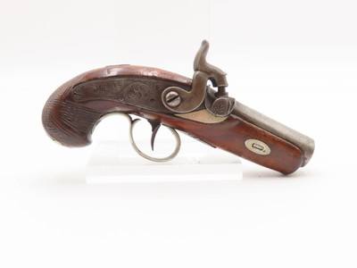 Scarce GOLD BANDED Antique C. SUTER Copyist DERRINGER Percussion PistolSELMA, ALABAMA Period Copy Henry Deringer’s Pistol - Image 4 of 18
