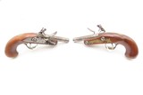 BRACE of Early 1800s Antique T. KETLAND & Co. .41 FLINTLOCK Pocket Pistols
Pair of WAR of 1812 Era BRITISH PROOFED Flintlocks - 2 of 25