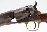 CASED Antique CIVIL WAR 1862 mfg. COLT M1862 .36 Percussion POLICE Revolver w/SCARCE 6-1/2 Inch Barrel, Case and ACCESSORIES - 18 of 22