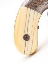 RARE Antique Samuel “SUTHERLAND RICHMOND VA” Retailer Pepperbox IVORY GRIPS ENGRAVED DA CONFEDERATE “Armorer of the South” - 12 of 20