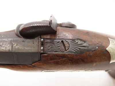 ENGRAVED/SILVER Mounted SLOTTER & CO. Antique DERRINGER Percussion PistolPeriod Copy of Henry Deringer’s Pistol J.P. LOWER - Image 10 of 18