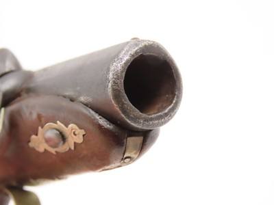 ENGRAVED/SILVER Mounted SLOTTER & CO. Antique DERRINGER Percussion PistolPeriod Copy of Henry Deringer’s Pistol J.P. LOWER - Image 8 of 18