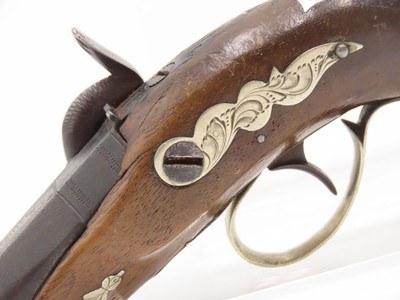 ENGRAVED/SILVER Mounted SLOTTER & CO. Antique DERRINGER Percussion PistolPeriod Copy of Henry Deringer’s Pistol J.P. LOWER - Image 17 of 18