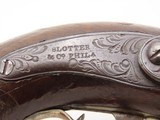 ENGRAVED/SILVER Mounted SLOTTER & CO. Antique DERRINGER Percussion Pistol
Period Copy of Henry Deringer’s Pistol J.P. LOWER - 6 of 18