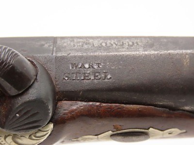 ENGRAVED/SILVER Mounted SLOTTER & CO. Antique DERRINGER Percussion PistolPeriod Copy of Henry Deringer’s Pistol J.P. LOWER - Image 7 of 18