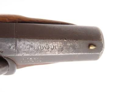 ENGRAVED/SILVER Mounted SLOTTER & CO. Antique DERRINGER Percussion PistolPeriod Copy of Henry Deringer’s Pistol J.P. LOWER - Image 11 of 18