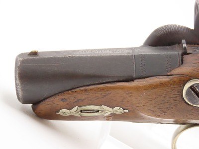 ENGRAVED/SILVER Mounted SLOTTER & CO. Antique DERRINGER Percussion PistolPeriod Copy of Henry Deringer’s Pistol J.P. LOWER - Image 18 of 18
