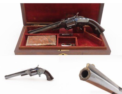 EXCEPTIONAL & CASED Antique SMITH & WESSON No. 2 “Old Army” DEAD MAN’S HAND Made After the CIVIL WAR Era circa the late 1860s