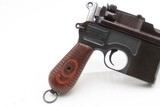 German MAUSER WORLD WAR I Era 9x19mm BROOMHANDLE Semi-Auto PISTOL C&R
With “RED 9” GRIPS, MANUEL & STRIPPER CLIPS - 5 of 19
