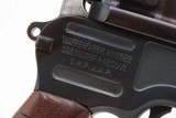 German MAUSER WORLD WAR I Era 9x19mm BROOMHANDLE Semi-Auto PISTOL C&R
With “RED 9” GRIPS, MANUEL & STRIPPER CLIPS - 6 of 19