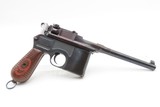 German MAUSER WORLD WAR I Era 9x19mm BROOMHANDLE Semi-Auto PISTOL C&R
With “RED 9” GRIPS, MANUEL & STRIPPER CLIPS - 3 of 19