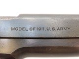 1918 mfr. UNITED STATES PROPERTY COLT 1911 US ARMY Pistol GOVT World War I
WWI-era Inspector Marked 1911 Government Model - 16 of 22