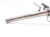 SILVER MOUNTED B. Brooke Antique QUEEN ANNE Flintlock Pistol GROTESQUE Mask BRITISH PROOFED with RIFLED SCREW OFF BARREL - 18 of 18
