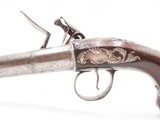 SILVER MOUNTED B. Brooke Antique QUEEN ANNE Flintlock Pistol GROTESQUE Mask BRITISH PROOFED with RIFLED SCREW OFF BARREL - 17 of 18