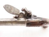 SILVER MOUNTED B. Brooke Antique QUEEN ANNE Flintlock Pistol GROTESQUE Mask BRITISH PROOFED with RIFLED SCREW OFF BARREL - 8 of 18
