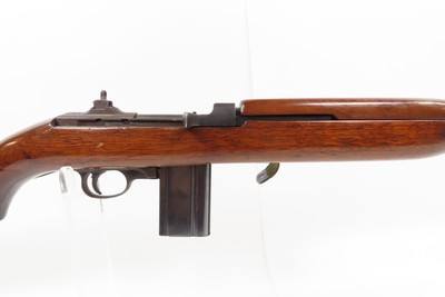 WORLD WAR II Era U.S. UNDERWOOD M1 Carbine .30 SUPPORT TROOP Rifle WWII C&R CROSSED CANNONS Cartouche w/CANVAS WEB SLING - Image 4 of 21