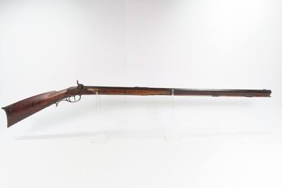TIGER MAPLE Antique AMERICAN Half Stock Percussion HOMESTEAD/HUNTING Rifle
CIVIL WAR Era GAME GETTING .36 Caliber Rifle