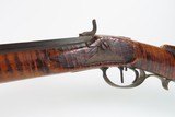 TIGER MAPLE Antique AMERICAN Half Stock Percussion HOMESTEAD/HUNTING Rifle
CIVIL WAR Era GAME GETTING .36 Caliber Rifle - 19 of 21